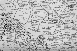 Mappa idrografica terreni fra Padova e Vicenza